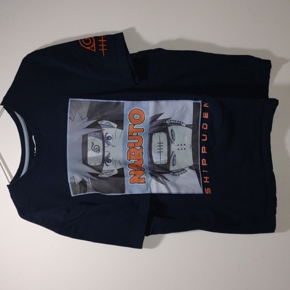 Naruto Shippuden Graphic T-shirt Size XL Blue